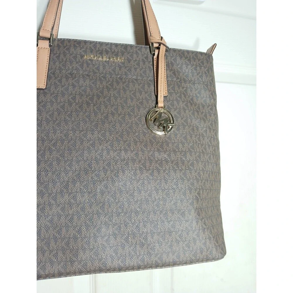 Michael Kors Brown Logo Tote Shoulder Bag